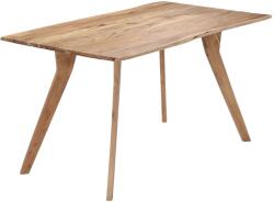 vidaXL tömör akácfa étkezőasztal 140 x 80 x 76 cm (247977) - vidaxl