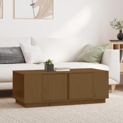 vidaXL mézbarna tömör fenyőfa dohányzóasztal 110 x 50 x 40 cm (814432)
