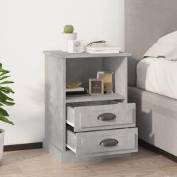 vidaXL 2 db betonszürke éjjeliszekrény 43 x 36 x 60 cm (816337)