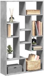 vidaXL betonszürke szerelt fa könyvespolc 72 x 20 x 120 cm (858159)