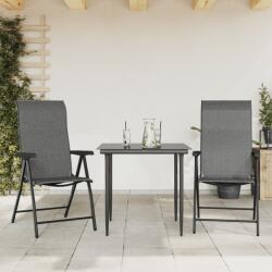 vidaXL 2 db szürke polyrattan összecsukható kerti szék (4007140) - vidaxl