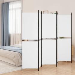 vidaXL fehér 5 paneles paraván 250x180 cm szövet (350218)