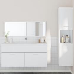 vidaXL 3 részes fehér szerelt fa fürdőszobai bútorszett (3308526) - vidaxl