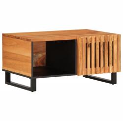 vidaXL tömör akácfa dohányzóasztal 80 x 51 x 40 cm (377457)