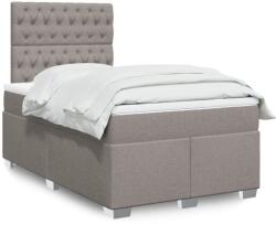 vidaXL tópszínű szövet rugós ágy matraccal 120 x 190 cm (3292738)