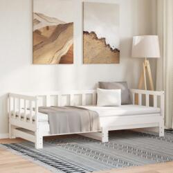 vidaXL fehér tömör fenyőfa kihúzható kanapéágy 90 x 200 cm (836157)