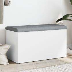 vidaXL fehér szerelt fa tárolópad 82 x 42 x 45 cm (835047) - vidaxl