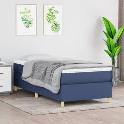 vidaXL kék szövet rugós ágy matraccal 80 x 200 cm (3144480)