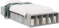vidaXL sonoma tölgyszínű szerelt fa ágykeret 75 x 190 cm (3280627)