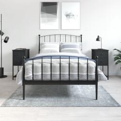 vidaXL 2 db fekete szerelt fa éjjeliszekrény 32x42x70 cm (826094) - vidaxl