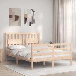 vidaXL tömör fa ágykeret fejtámlával 140 x 200 cm (3194311)