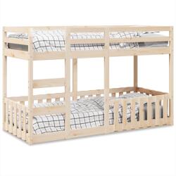 vidaXL tömör fenyőfa emeletes ágy 90x190 cm (3308592) - vidaxl