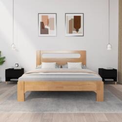 vidaXL 2 db fekete szerelt fa éjjeliszekrény 50 x 46 x 50 cm (819535)