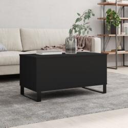 vidaXL fekete szerelt fa dohányzóasztal 90x44, 5x45 cm (830981) - vidaxl