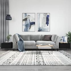 vidaXL 2 db fekete szerelt fa dohányzóasztal 50 x 46 x 35 cm (830863)