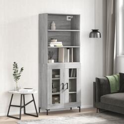 vidaXL szürke sonoma szerelt fa magasszekrény 69, 5 x 34 x 180 cm (3189323)