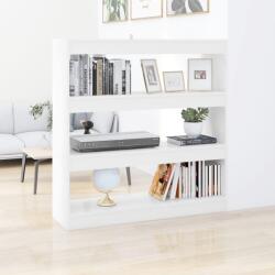 vidaXL fehér térelválasztó könyvszekrény 100 x 30 x 103 cm (811745)
