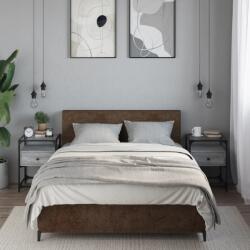 vidaXL 2 db szürke sonoma színű szerelt fa éjjeliszekrény 40x40x55 cm (846081) - vidaxl