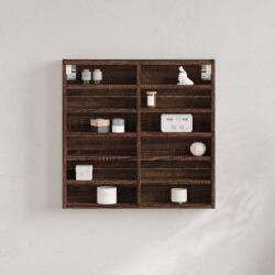 vidaXL barna tölgy színű szerelt fa vitrinszekrény 60 x 8, 5 x 58 cm (847967)