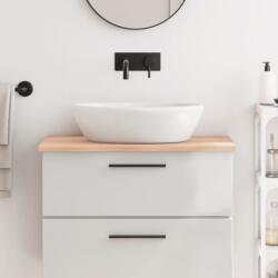 vidaXL kezeletlen tömör fa fürdőszobai pult 80x50x2 cm (3156023)
