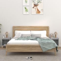 vidaXL 2 db szürke sonoma színű éjjeliszekrény 40x35x50 cm (821871)
