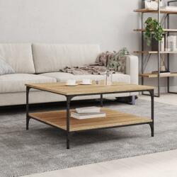 vidaXL sonoma tölgy színű szerelt fa dohányzóasztal 80x80x40 cm (832839) - vidaxl