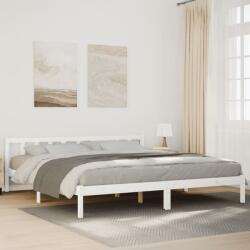vidaXL fehér tömör fenyő extra hosszú ágykeret matrac nélkül 200x210cm (852441)