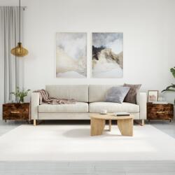 vidaXL 2 db füstös tölgy szerelt fa dohányzóasztal 50 x 50 x 40 cm (829359)