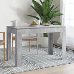 vidaXL betonszürke szerelt fa étkezőasztal 120 x 60 x 76 cm (800760)