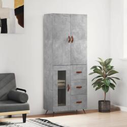 vidaXL betonszürke szerelt fa magasszekrény 69, 5 x 34 x 180 cm (3195935)
