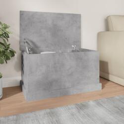 vidaXL betonszürke szerelt fa tárolóláda 70x40x38 cm (816508)
