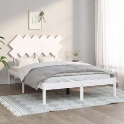 vidaXL fehér tömör fa ágykeret 120 x 190 cm (Small Double) (3104839)