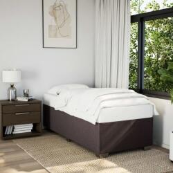 vidaXL sötétbarna szövet ágykeret matrac nélkül 90x200 cm (3284446)