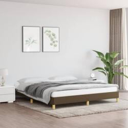vidaXL sötétbarna szövet ágykeret matrac nélkül 180 x 200 cm (346837)