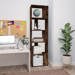 vidaXL füstös tölgy színű szerelt fa könyvszekrény 45 x 24 x 160 cm (826375)