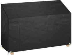 vidaXL polietilén kerti pad huzat 8 fűzőlyukkal 190 x 70 x 70/88 cm (319340) - vidaxl