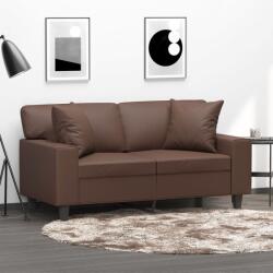 vidaXL 2 db barna műbőr díszpárna 40 x 40 cm (349481)