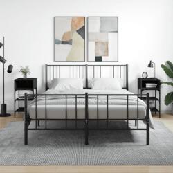 vidaXL 2 db fekete szerelt fa éjjeliszekrény 35x34, 5x70 cm (825884)