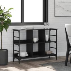 vidaXL fekete szerelt fa tálalószekrény 102 x 32 x 73, 5 cm (837722)