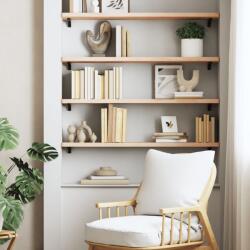 vidaXL tömör bükkfa fali polc 100 x 20 x 2, 5 cm (356016)