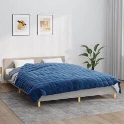 vidaXL kék szövet súlyozott takaró 200 x 225 cm 9 kg (350798)
