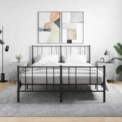 vidaXL 2 db betonszürke szerelt fa éjjeliszekrény 40 x 40 x 50 cm (827605)