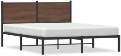 vidaXL barna tölgy színű fém ágykeret matrac nélkül 150 x 200 cm (4007767) - vidaxl