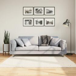 vidaXL PAMPLONA krémszínű magas szálú bolyhos modern szőnyeg 160x160cm (375236)
