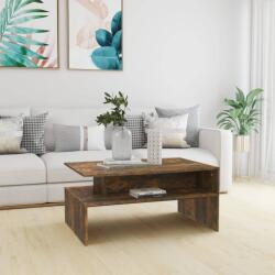 vidaXL füstös tölgy színű szerelt fa dohányzóasztal 90 x 60 x 42, 5 cm (815855)