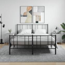 vidaXL 2 db betonszürke szerelt fa éjjeliszekrény 40 x 40 x 50 cm (827573)