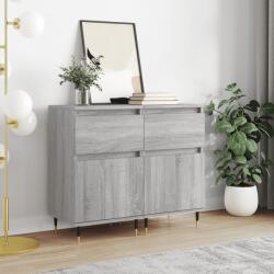 vidaXL 2 db szürke sonoma színű szerelt fa tálalószekrény 40x35x70 cm (831145)