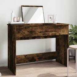 vidaXL füstös tölgy színű fésülködőasztal tükörrel 100x45x76 cm (840699)