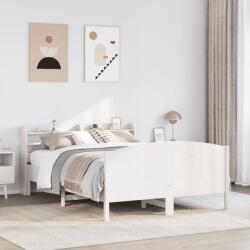 vidaXL fehér tömör fenyőfa ágy matrac nélkül 120 x 200 cm (3306970)