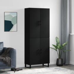 vidaXL fekete szerelt fa magasszekrény 69, 5 x 34 x 180 cm (3195700)